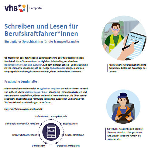 Screenshot Infoblatt Berufkraftfahrer